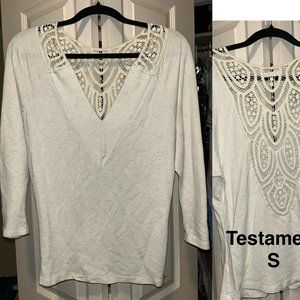 Women's top with lace detail back